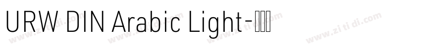 URW DIN Arabic Light字体转换